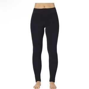 Cuddl Duds Fleecewear with Stretch Black Women's Leggings